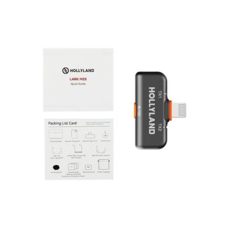 Hollyland LARK M2S Lightning Receiver - bezprzewodowy odbiornik Lightning do Lark M2S, zawartość zestawu